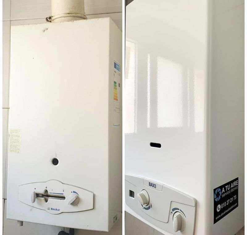 Instalación profesional de calentadores eléctricos, proporcionando agua caliente de forma eficiente y económica.