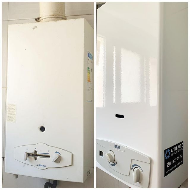 Instalación profesional de calentadores eléctricos, proporcionando agua caliente de forma eficiente y económica.